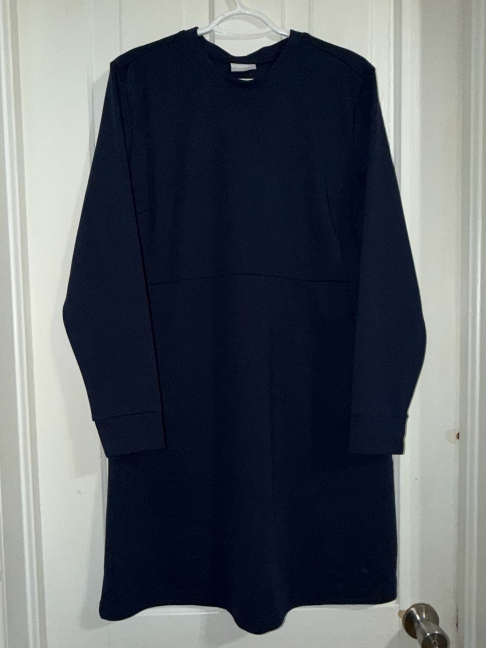 Women's Columbia size XL dress Classic navy blue Long-Sleeve Shift Dress